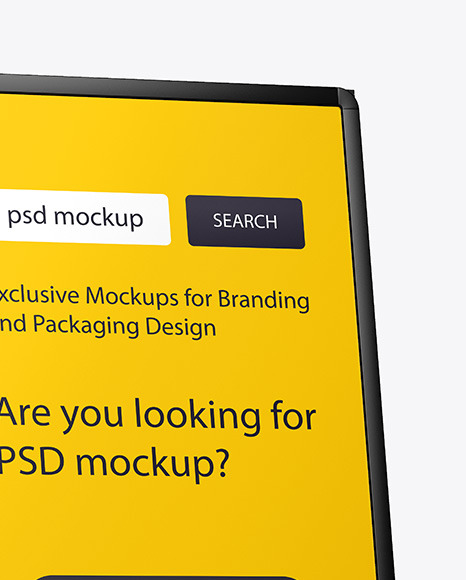 Download Glossy Metallic Stand Mockup In Outdoor Advertising Mockups On Yellow Images Object Mockups Yellowimages Mockups