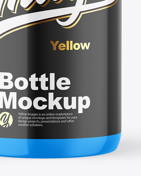 Glossy Bottle Mockup PSD #1