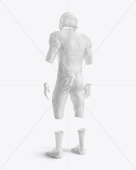 American Football Mockup Half Side View In Apparel Mockups On Yellow Images Object Mockups