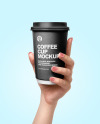 Coffee Cup in a Hand Mockup