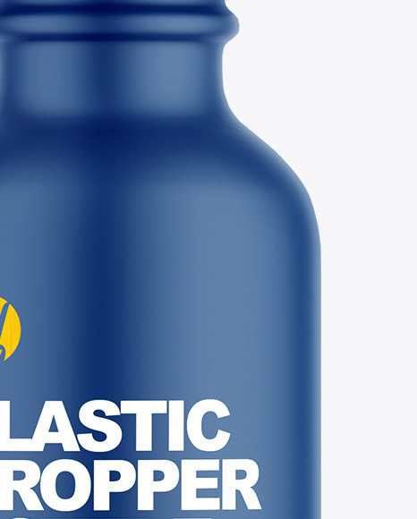 Matte Plastic Dropper Bottle Mockup PSD #2