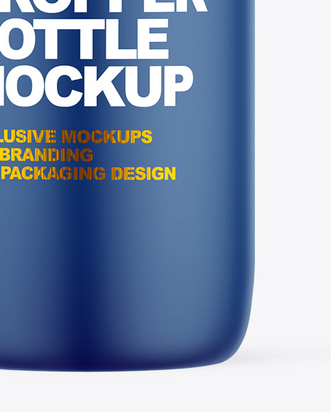 Matte Plastic Dropper Bottle Mockup PSD #1