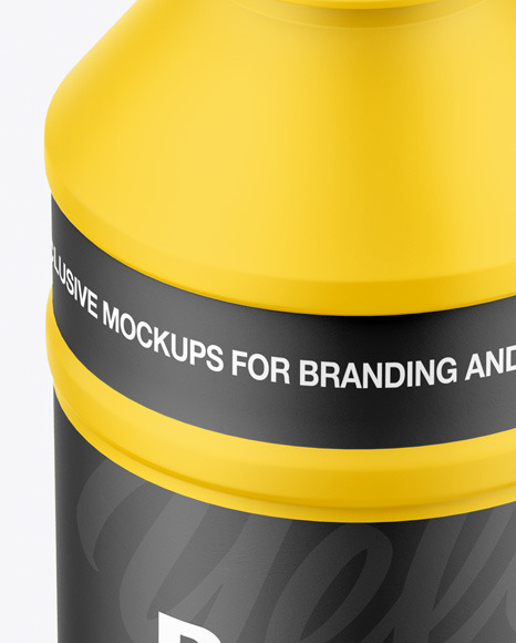 Matte Plastic Bottle Mockup