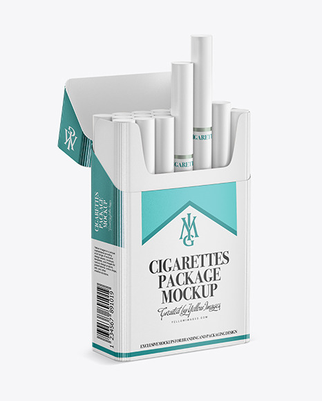 Paper Cigarette Pack Mockup PSD #1
