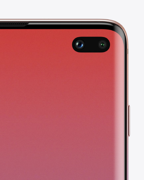 Nacre Samsung Galaxy S10 Mockup PSD #2