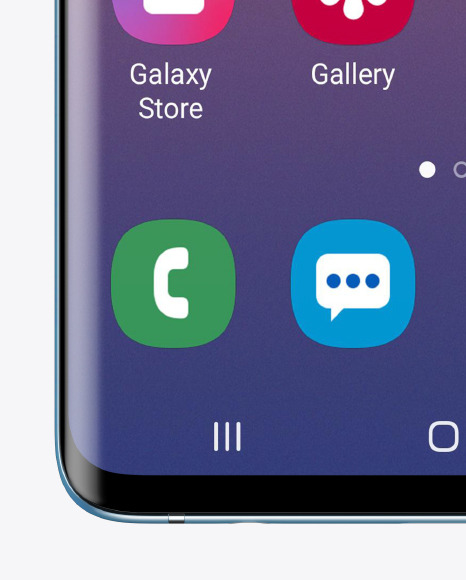 Nacre Samsung Galaxy S10 Mockup PSD #1