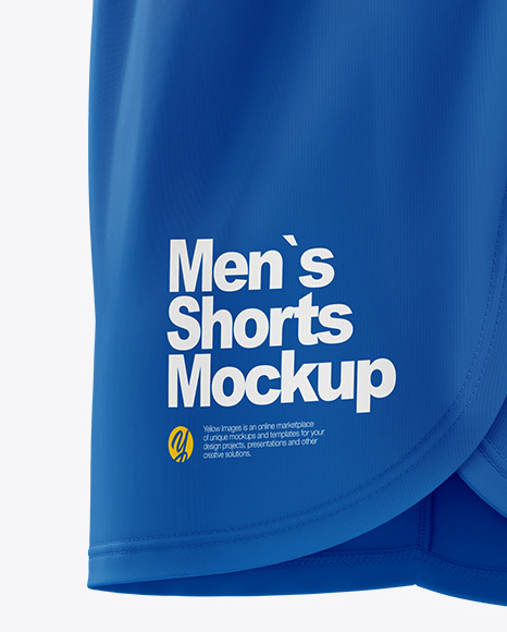 Men’s Split Shorts mockup (Side View)