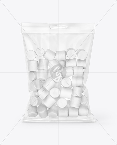 Download Bag With Marshmallows Mockup In Bag Sack Mockups On Yellow Images Object Mockups PSD Mockup Templates