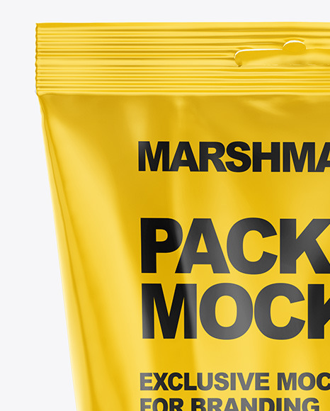 Bag With Marshmallows Mockup