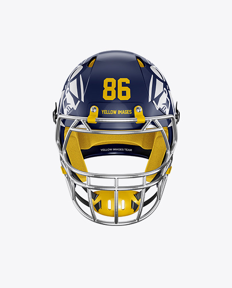 Download American Football Helmet Mockup In Apparel Mockups On Yellow Images Object Mockups PSD Mockup Templates