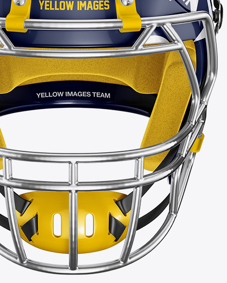 American Football Helmet Mockup In Apparel Mockups On Yellow Images Object Mockups