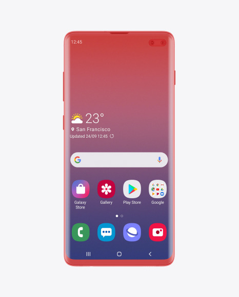 Clay Samsung Galaxy S10 Mockup