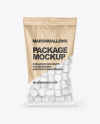 Bag With Marshmallows Mockup
