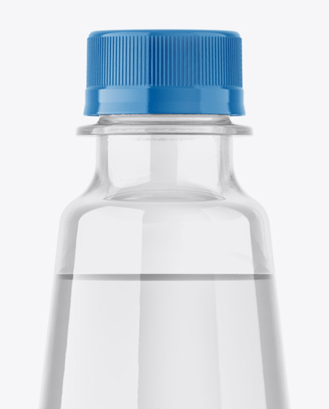 Clear Plastic Water Bottle Mockup