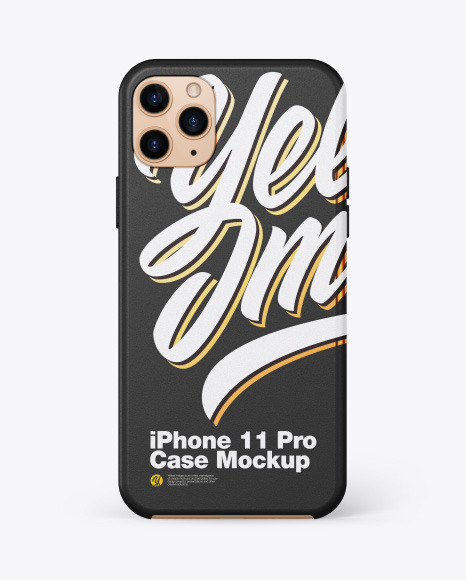 IPhone 11 Pro Textured Case Mockup PSD #2