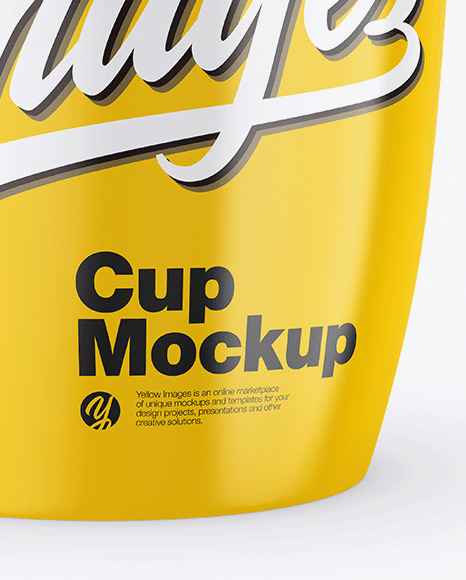 Glossy Cup Mockup PSD #6