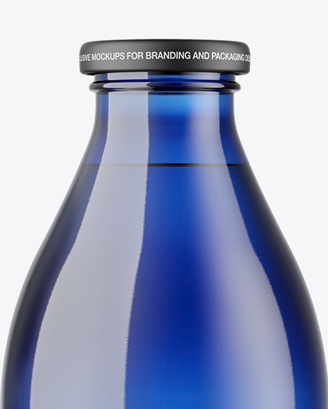 Blue Bottle Mockup PSD #6