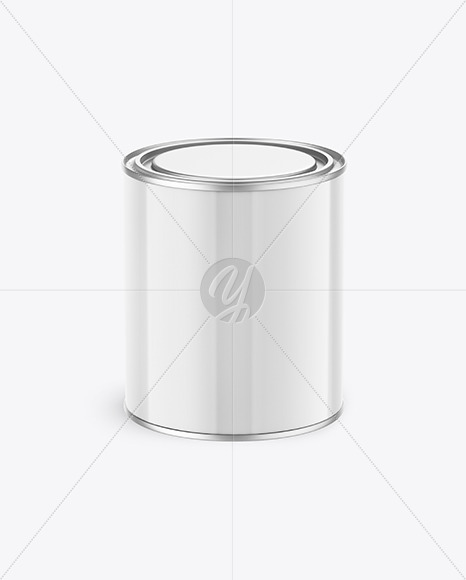 Glossy Paint Can Mockup