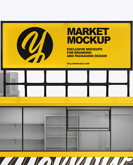 Download Market Mockup In Object Mockups On Yellow Images Object Mockups PSD Mockup Templates