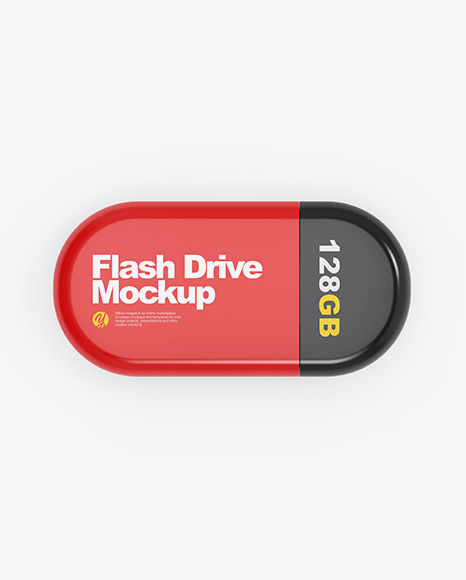 Download Glossy Usb Flash Drive Mockup In Object Mockups On Yellow Images Object Mockups PSD Mockup Templates