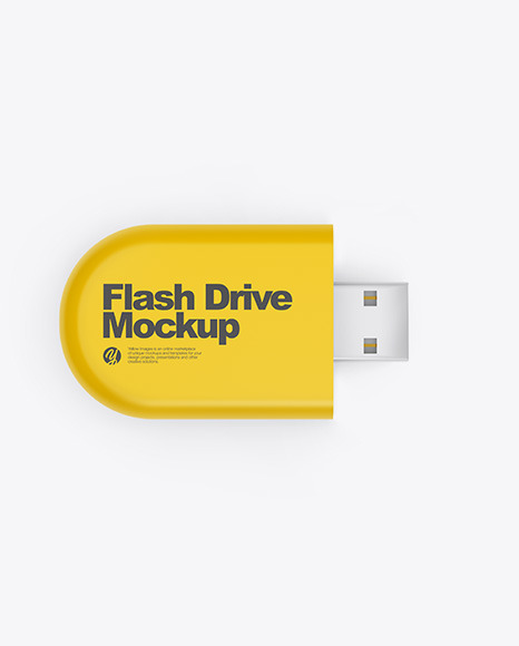 Download Matte Usb Flash Drive Mockup In Object Mockups On Yellow Images Object Mockups PSD Mockup Templates