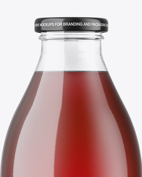 Cherry Juice Bottle Mockup PSD #1