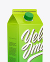 Matte Juice Carton Package Mockup