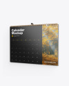 Glossy Wall Calendar w/ Pin Mockup