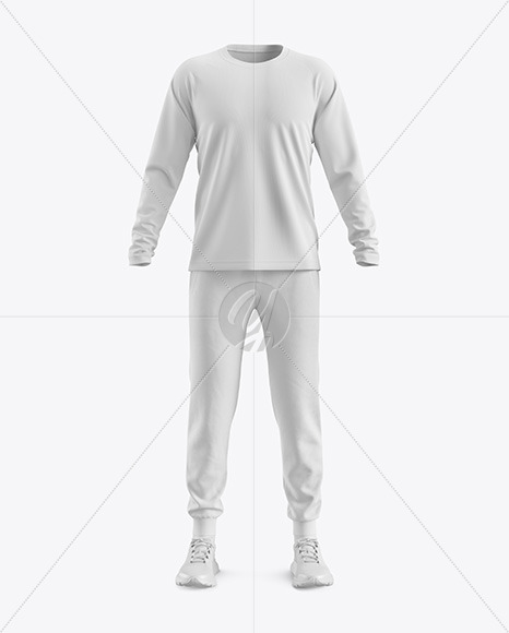 Download Men S Training Suit Mockup Front View In Apparel Mockups On Yellow Images Object Mockups