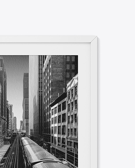 Textured Photo Frame Mockup PSD #4