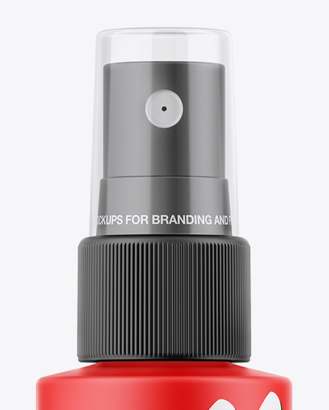Matte Spray Bottle Mockup PSD #6
