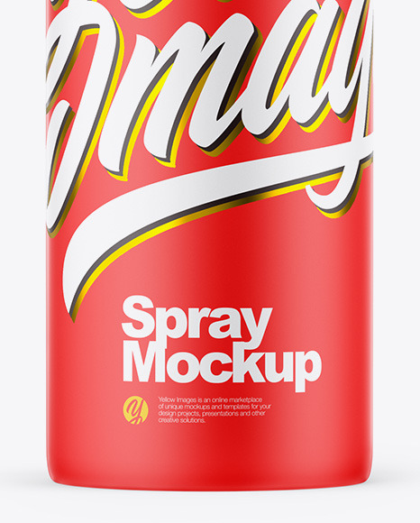 Matte Spray Bottle Mockup PSD #7