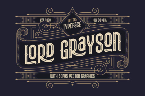Lord Grayson font and template