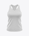 Download Women S Heather V Neck Tank Top Mockup Front View In Apparel Mockups On Yellow Images Object Mockups