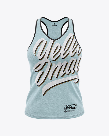 20+ Womens V-Neck Tank Top Mockup Front View Images ...