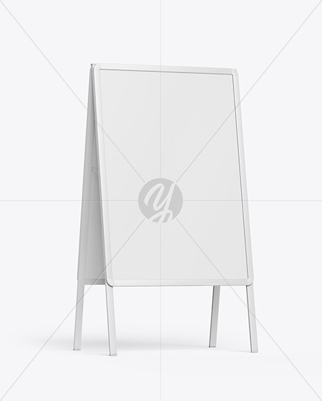 Download Plastic Stand Mockup In Outdoor Advertising Mockups On Yellow Images Object Mockups