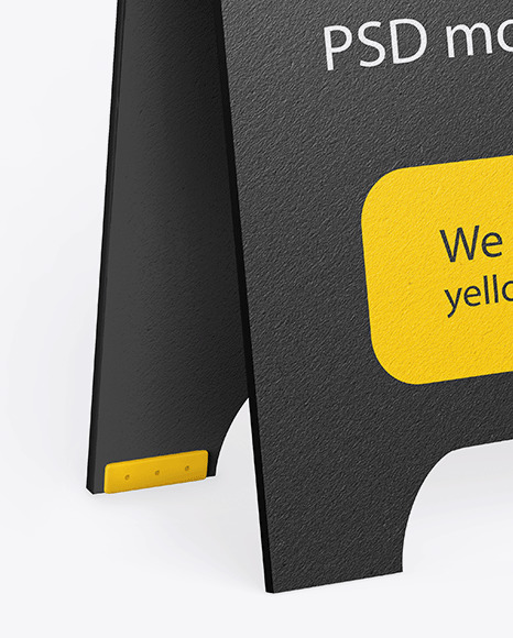 Download Textured Street Stand Mockup In Outdoor Advertising Mockups On Yellow Images Object Mockups Yellowimages Mockups