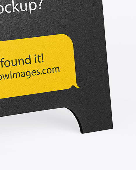 Textured Street Stand Mockup PSD #6