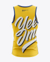Men’s Sprinting Singlet mockup (Back View)