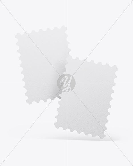 Paper Postmarks Mockup PSD #3