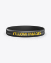 Glossy Silicone Wristband Mockup