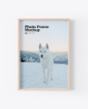 Wooden A4 Frame Mockup
