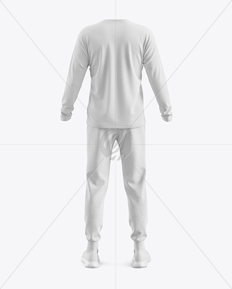 Download Men S Training Suit Mockup Back View In Apparel Mockups On Yellow Images Object Mockups