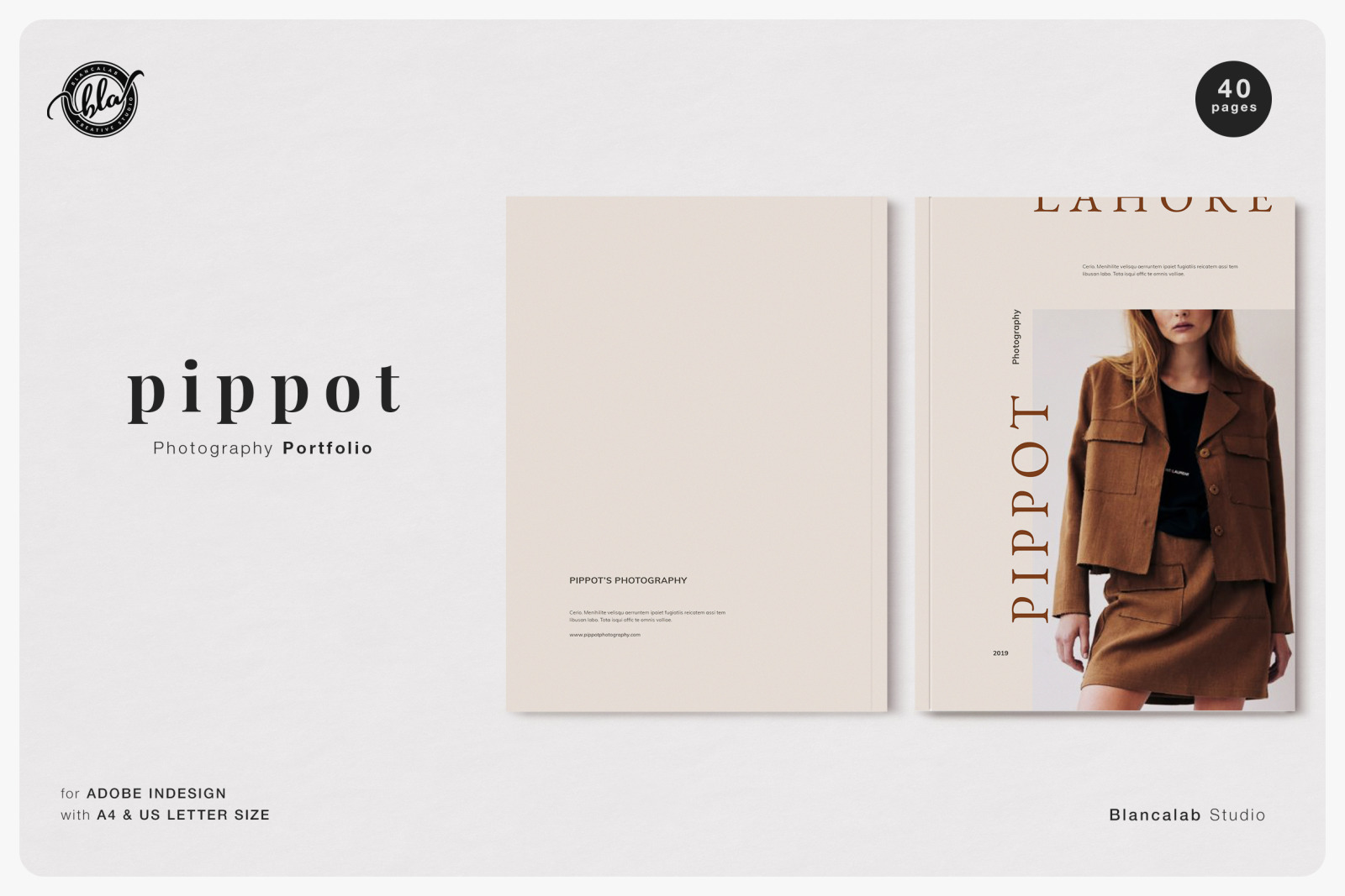 Download Pippot Photography Portfolio In Magazine Templates On Yellow Images Creative Store PSD Mockup Templates