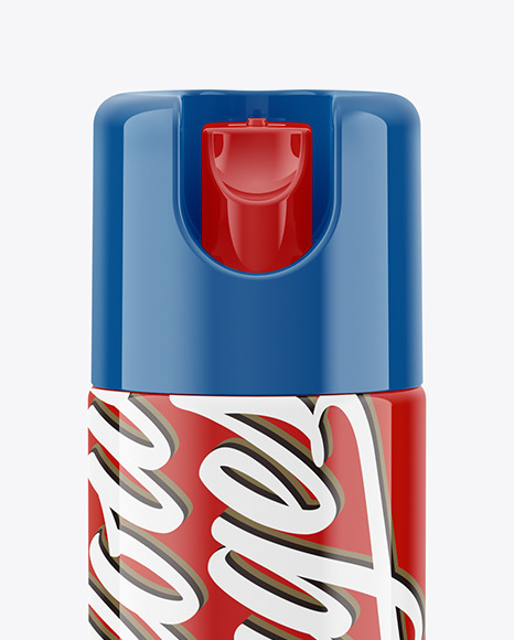 Glossy Spray Bottle Mockup PSD #2