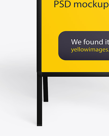 Plastic Stand Mockup PSD #6