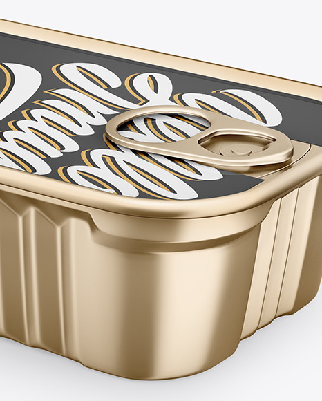 Metallic Tin Can Mockup PSD #1