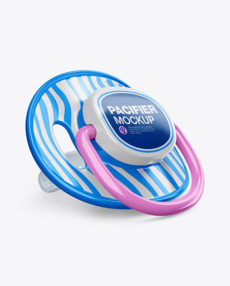 Pacifier Mockup - Half Side View