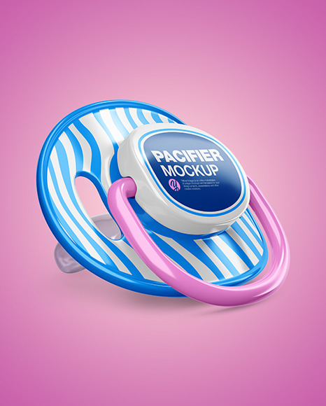 Pacifier Mockup - Half Side View