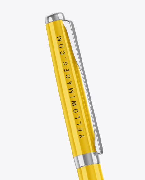 Glossy Pen w  Metallic Finish Mockup PSD #7